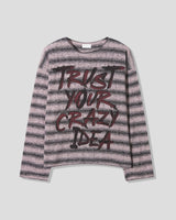 (UNISEX)トラスト ストライプ ニット