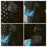 Gingham Mini Pouch - Black