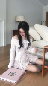 valentine eyelet two-piece set