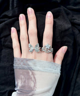silver butterfly ring