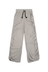 シャーリングワイドバンディドパンツ (GRAY)