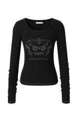 Dotty tee - black