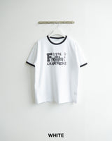 League Printed Ringer Short Sleeve Tee