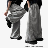 Tury banding line string training wide pants