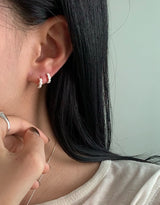 (silver925) ミニローズワンタッチピアス *silver