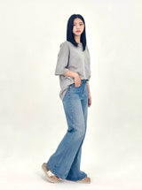 3RD REORDER PANEL FLARE JEANS code 25100