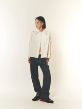 ビッグカラー2ウェイジッパーシャツ (FOR WOMEN)