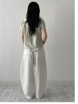 Floral Patch Balloon Wide Pants