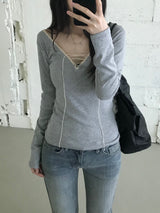 Karin Lace Eyelet T-shirt (3 colors)