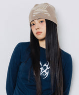 Twister Knit Beanie - Beige