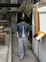 Luen incised balloon pants
