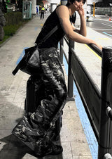 Summer Camo Wide Cargo Pants