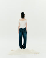 DOTDOT SHIRRING BLOUSE