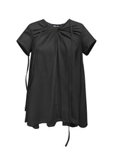  DRAPING TOP . BLACK