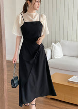 Shua Twist Wrap Bustier Long One Piece