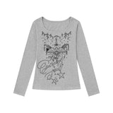 ネリナ ウィング プリント スリム Tシャツ