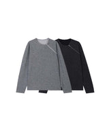 AO diagonal zipper long sleeves