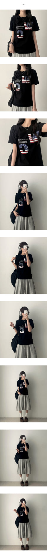 Delder W.C short-sleeved T-shirt with lettering