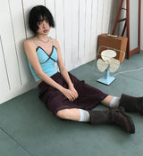 STUD LINE BERMUDA PANTS 