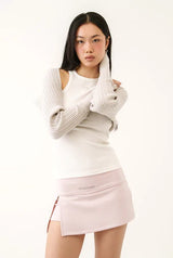 Athletic slit skirt - pink  