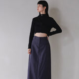 zip cropped knit