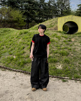 ニックラインレイヤードショートスリーブTシャツ