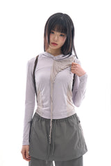 Alicorn draped hooded tee