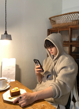[Set-up]Risquare Two-Way Oversized Fit Hooded Zip-Up Knitwear 