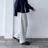 Draped Drawstring Wide Pants