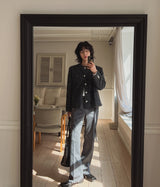 Proi Denim Tweed Round Jacket