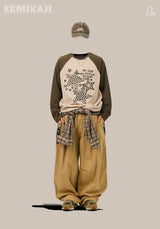 AND Pin-tuck Balloon Pants