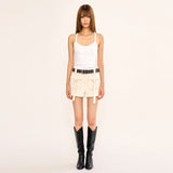 Low Tank Top - White