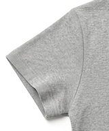 ストレッチコットンスリムショートスリーブTシャツロマンティック メランジ
