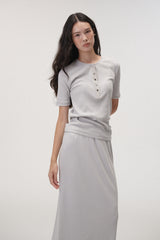 Jersey botton round (Blue grey)