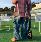 St. Parachute Cargo Wide Denim Pants