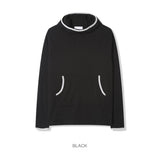 ブリックフィンガーホールワッフルフーディーTシャツ -3C