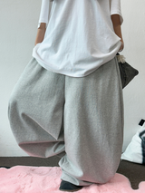 10000 ソルドアウト 🤍 コリアン / S-XL 🤍 ベーシックバルーンジョガーワイドロングパンツ🤍🩶 - 2 カラーズ