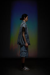 Denim Zip Vest
