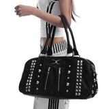 SEXXDEVIL“XX”Studded Leather Handbag