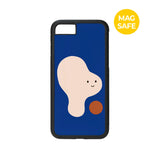 【MADE】シェイププレイ!_ブルーブロブiPhoneケース [グロッシーグラス/Magsafe]