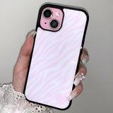 Hime zebra phone case - black glass  - standard (non-magsafe)