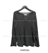Yukia Damage Deep V-Neck Knit