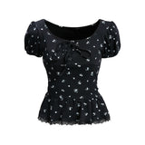 Ciela Floral Ribbon Blouse