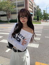 ターンズ38ワンオフナンバーレタリングロングスリーブTシャツ