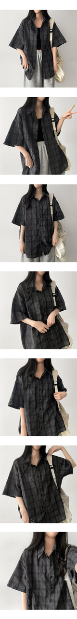 Dia Checkered Short Sleeve Shirt Shirt