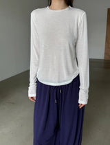  soft simple slim T