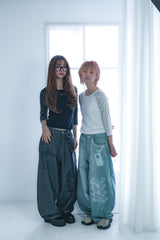 3Dpixel print denim(rightblue)