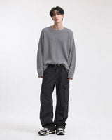 (UNISEX)スタッズ オーバーニット