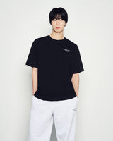 25FW ボーダーラインベーシックロゴショートスリーブTシャツ ブラック