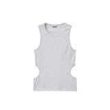 Back Hole Ribbed Sleeveless